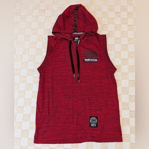 Ecko Unlimited Red Sleeveless Hoodie Size Small
